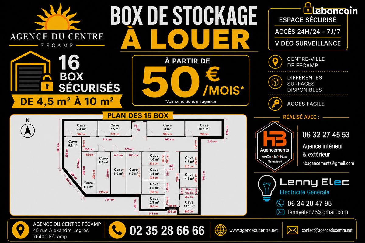 Parking 4 m² · à Fécamp · 4 m² · 50 €