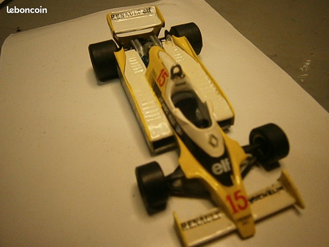 Kit Monté 1/43 Tenariv F1 Renault RE20 Arnoux - Miniature Occasion Avec Boîte, Aileron à Recoller