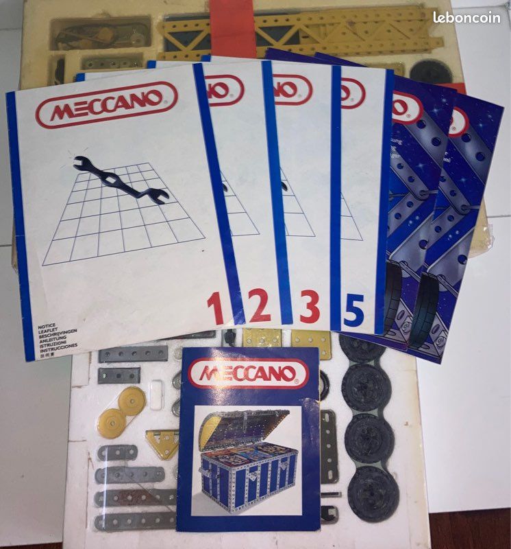 Meccano vintage - boite de pièces et accessoires pour la boite principale N°1 - années 30 sur Gens de Confiance