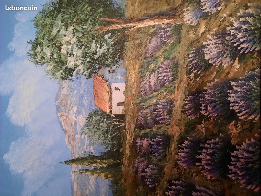 Toile peinte paysage provençal (image 2)