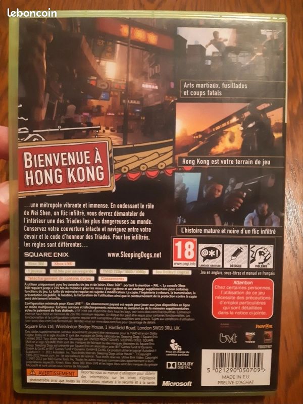 Microsoft Sleeping Dogs /X360 - acheter sur