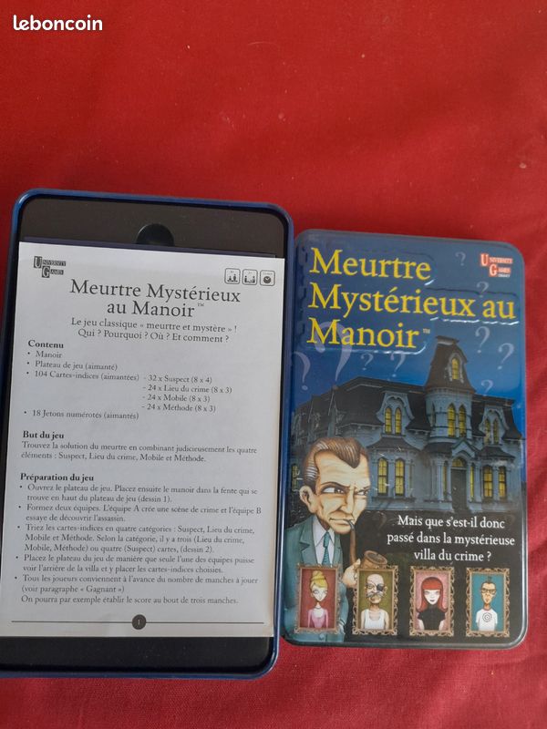 Jeux de société meurtre mystérieux au manoir (image 2)