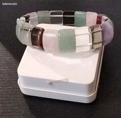Bracelet élastique en pierre naturelle (image 3)