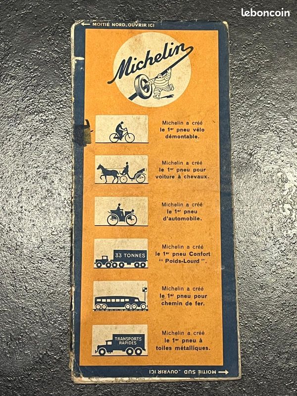 Carte Michelin de la France Bourges-Mâcon