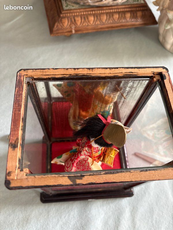 Poupée Ichimatsu Japonaise Vintage Période Meiji Shunko - Pièce De Collection Artisanale Et Historique