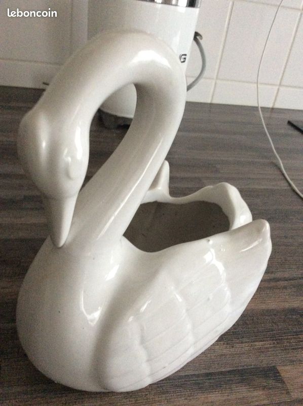 Pot fleur vide poche cygne blanc 5 euros (image 3)