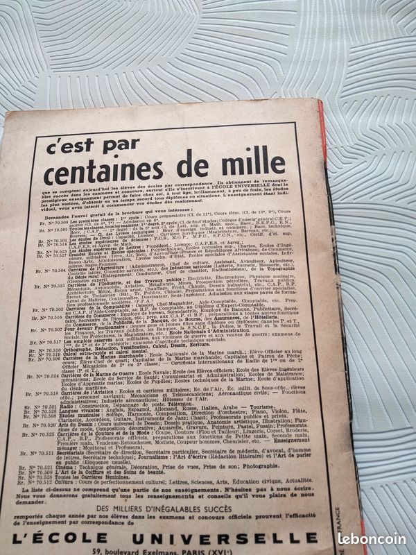 Revue mensuelle LES ANNALES AVRIL 1962 (image 4)