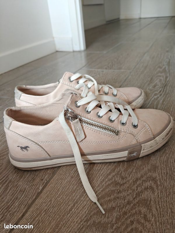 Sneakers beige rosé femme 38 (image 2)