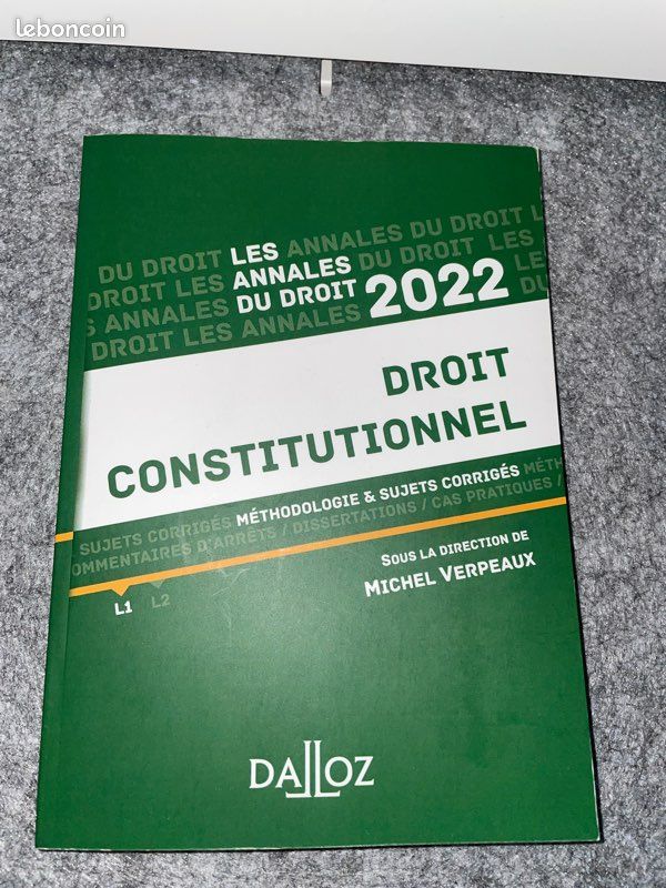DALLOZ Annale Droit Constitutionnel (image 1)