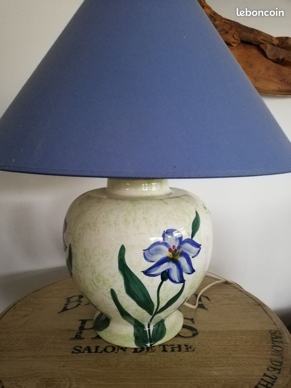 Lampe iris bleu (image 1)