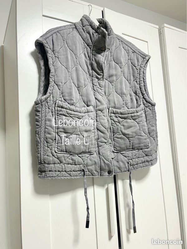 Gilet Zara de la taille M, de couleur beige