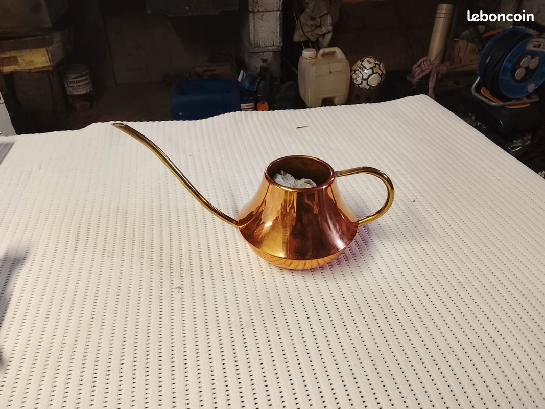 Arrosoir d'intérieur vintage en cuivre made in Portugal (image 1)