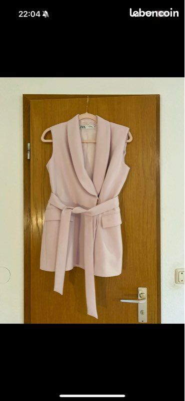 Waistcoat Blazer Zara Sans Manche Veste Sans Manches Matelassé