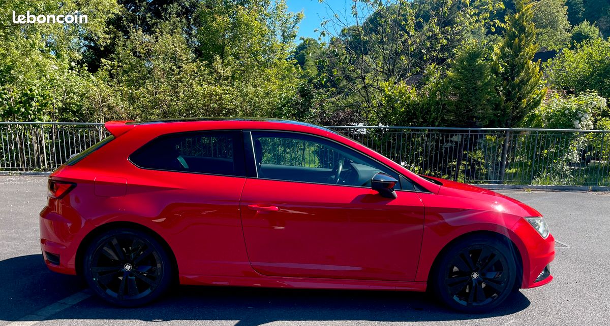SEAT LEON 1.8 180cv FR DSG-Pack Aérodynamique - Radars AR-Clim auto-Sièges full cuir chauffant-Full LED-Régulateur-Navi-S&S (image 3)
