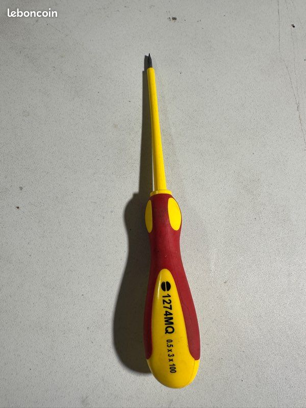 Tournevis plat conforme VDE/1000v Beta 1274MQ 0,5x3x100 (image 1)