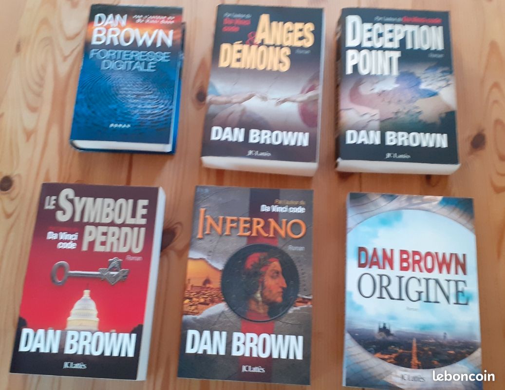 Lot 6 livres de Dan BROWN (grands formats) (image 1)
