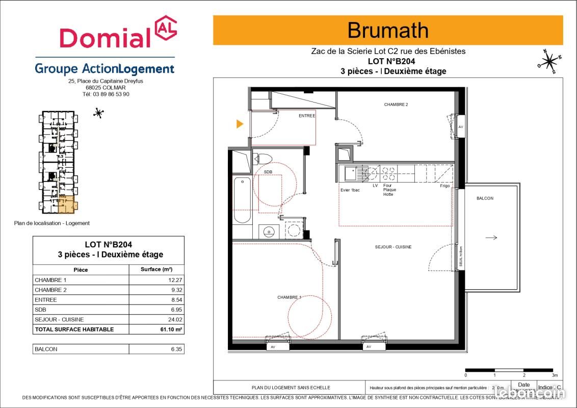 Appartement 3 pièces 61 m² (image 9)