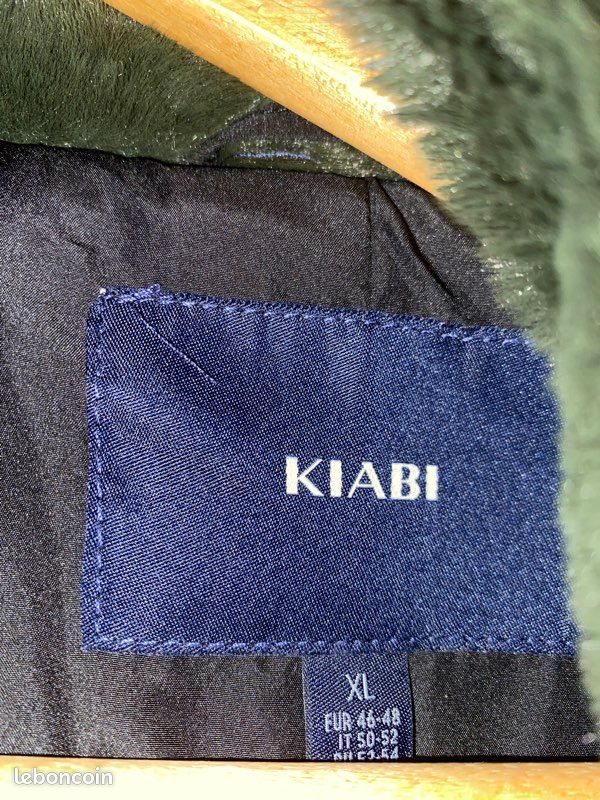 Manteau fausse fourrure kaki (image 2)
