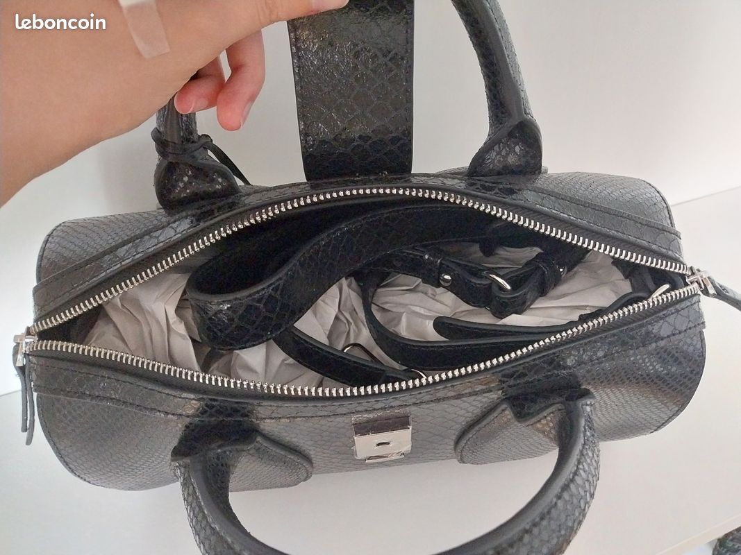 Sac à main Sac sceau Kate Lee Frola métallisé Vachette/Python