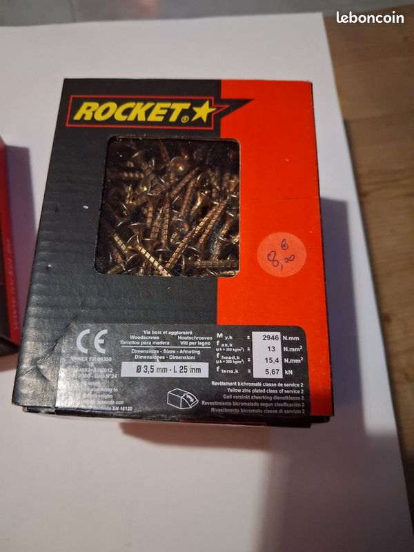 Vis à Bois Pozidriv 3x16 Mm – Boîte De 1000, Acier Zingué ROCKET