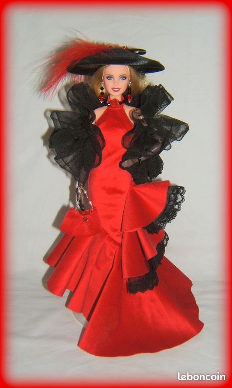 Poupée Barbie Collection Soirée De Gala 3 - Mattel - Comme Neuve Avec Tenue