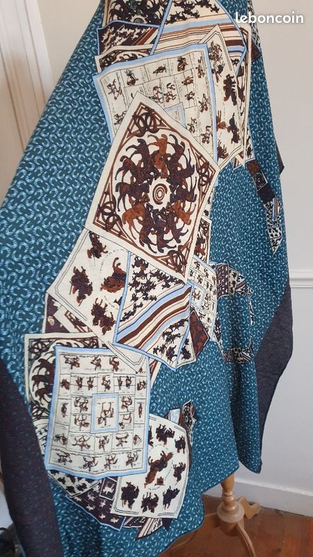Foulard CAROLL En Soie Vintage - 85x85 Cm, Rouge, Style Bandana/foulard Carré, Occasion