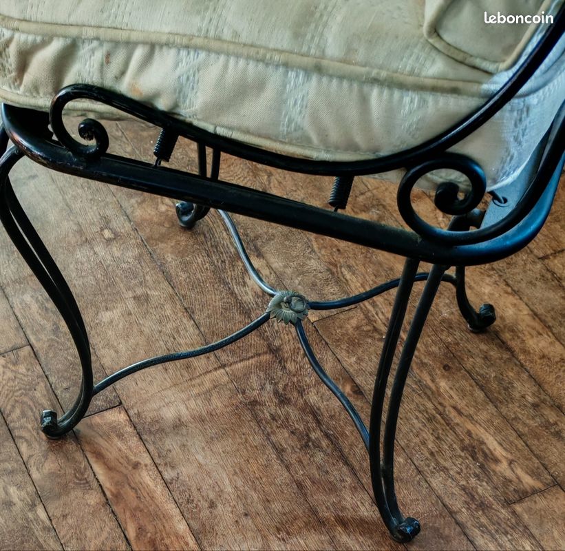 Chaises en fer forgee (image 4)