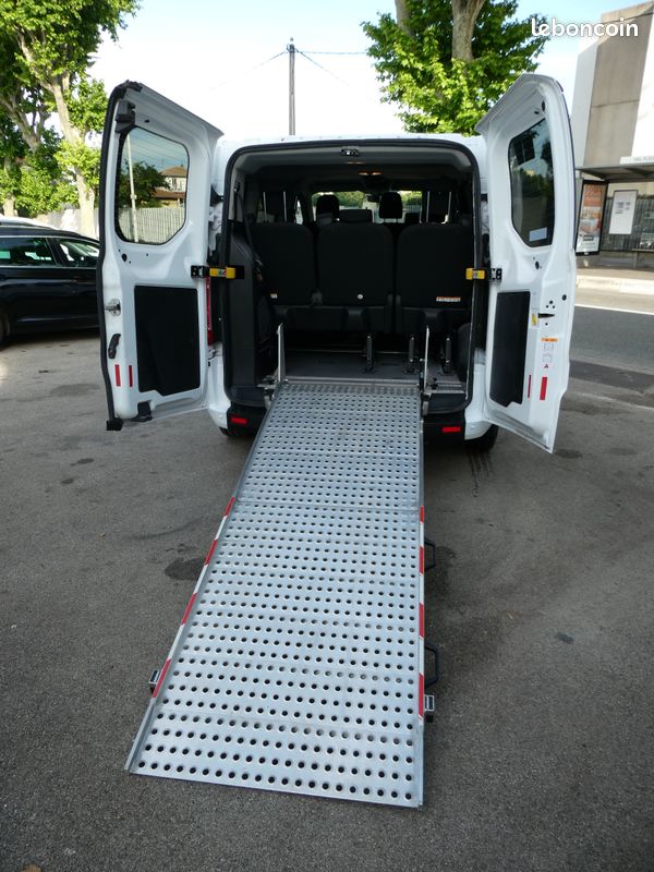Ford transit custom combi 2,0 tdci ecoblue 105 cv trend tpmr 9 places ou 6 + 1 fauteuil tva recuperable 1 er main 2020 (image 3)