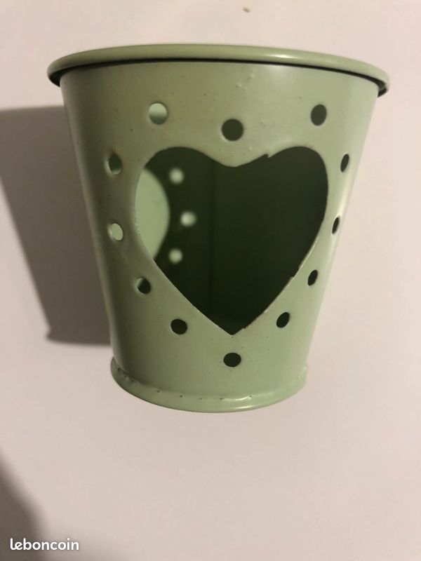 Lot 3 pots acier vert coeur (image 4)