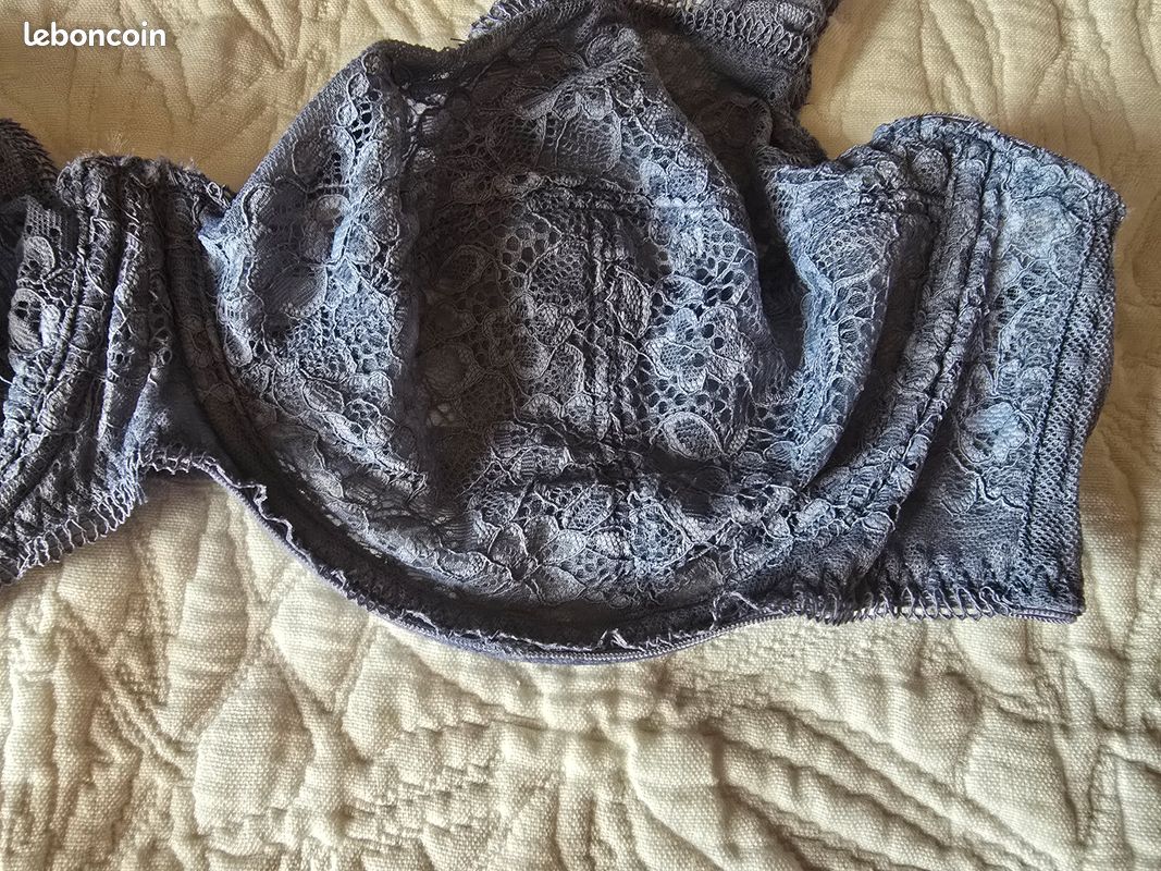 Soutien gorge 105 B marque Confidence gris bleuté (image 3)