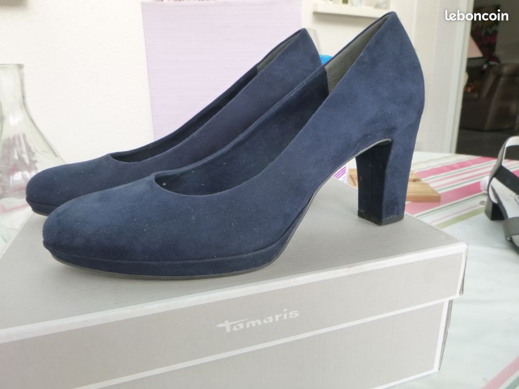 Tamaris Chaussure Ã Talon Bleu Roi Chaussures à Talon TAMARIS