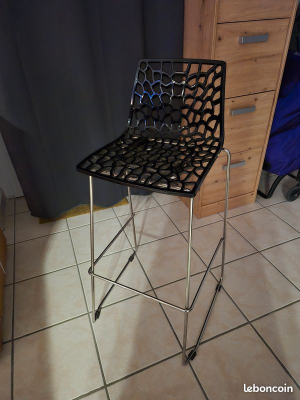 3 tabourets abeille noirs (image 4)