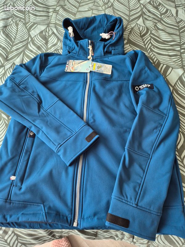 Blouson shoftshell la voile bleue Vêtements