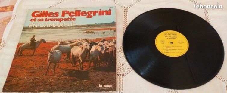Vinyle gilles Pellegrini et sa trompette en Camargue (image 1)