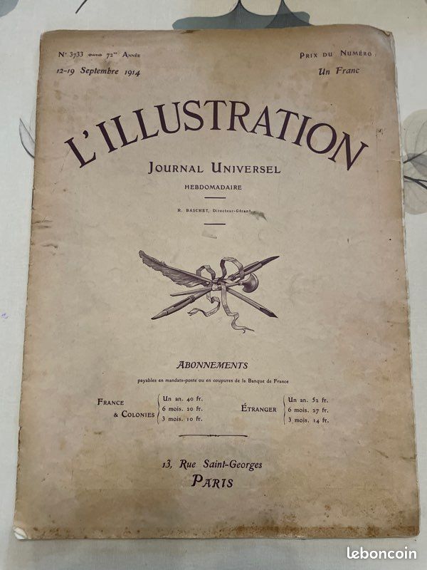Vend L’Illustrateur 12 septembre 1914 (image 1)