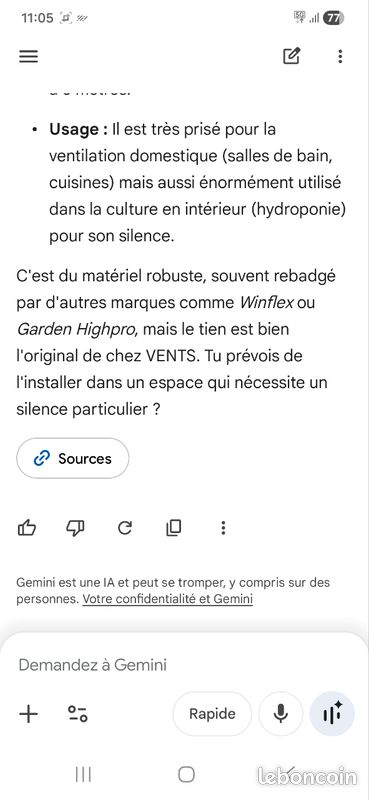 TT silent M 125 extracteur d air insonorisé (image 5)