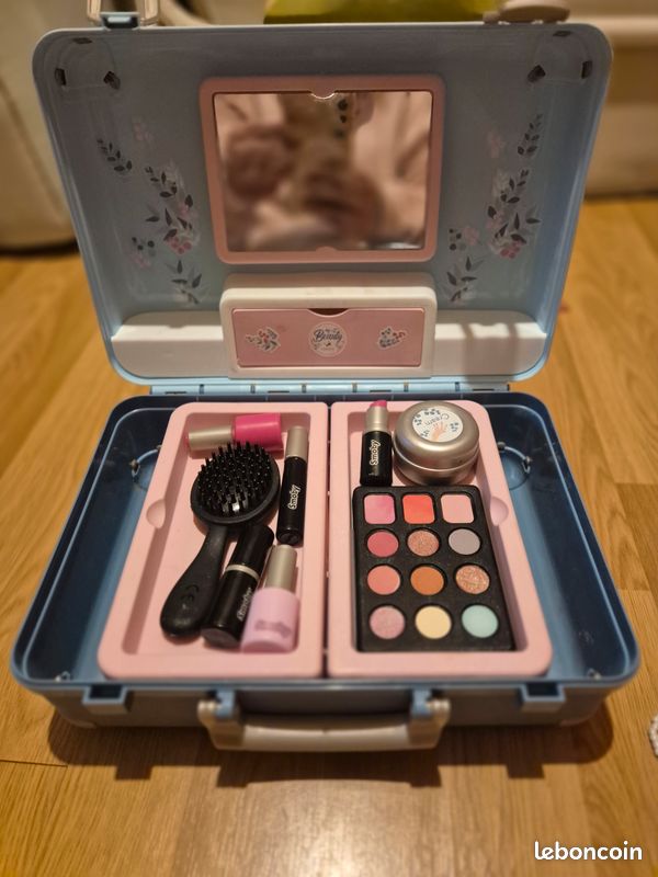 Smoby - My Beauty Vanity - Valise Beauté pour Enfant - Coiffure + Onglerie + Maquillage - Jeux & Jouets