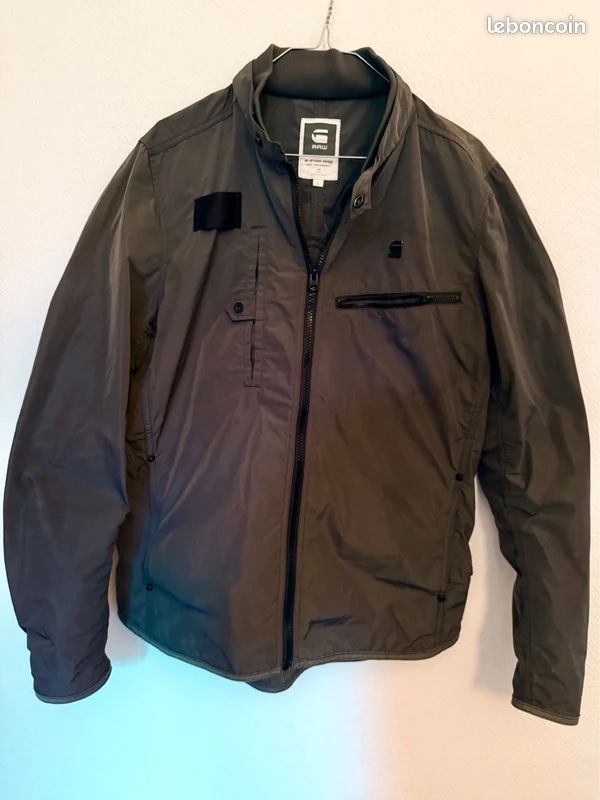 Leather Jacket Veste G Star Homme Kaki Veste Homme G-Star Raw Kaki