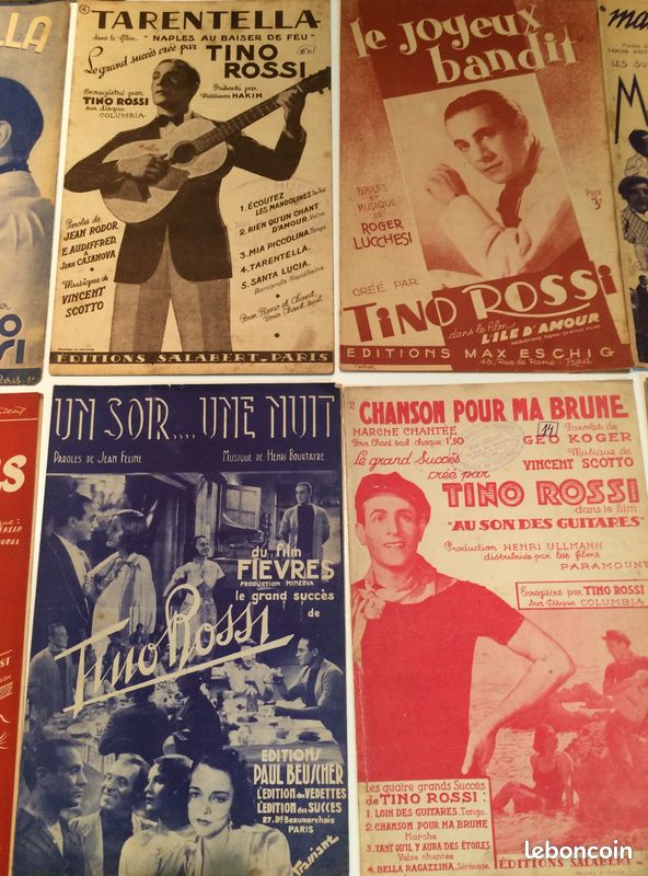 Lot de 10 partitions anciennes de musique (image 3)