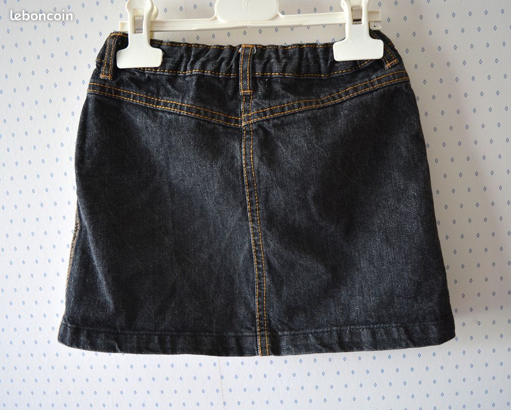 Jupe 4 ans en jean (kiwiivert) (image 3)