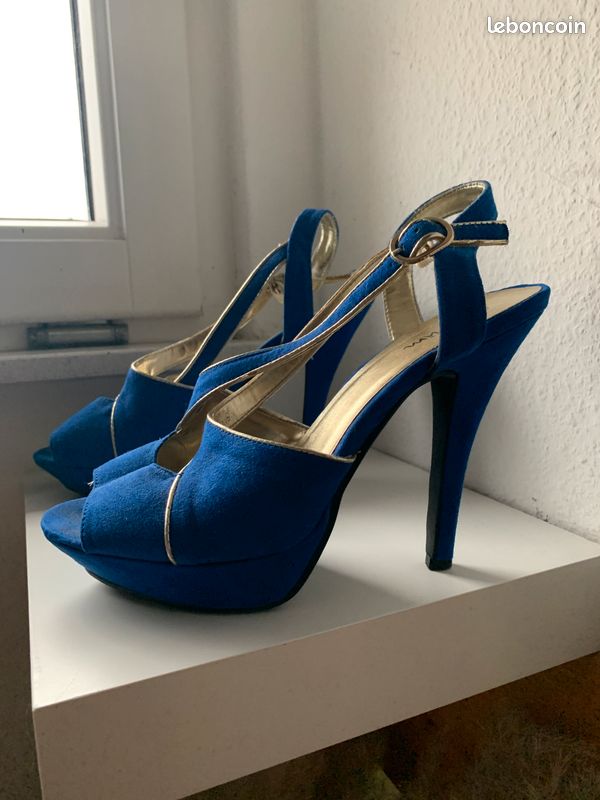 Escarpins Bleus Mim Shoes - Pointure 40 (image 2)