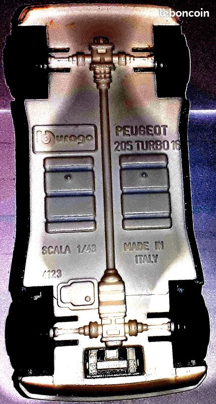 Peugeot 205 Turbo 16 BURAGO N°4123 1/43 (image 6)