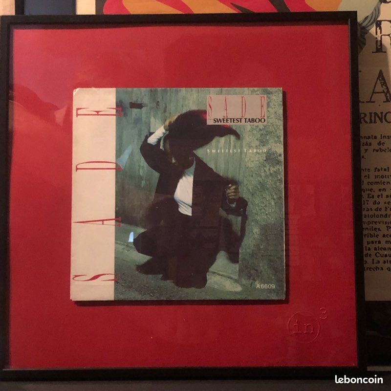 Pochette 45 Sade sweetest taboo encadrée (image 1)