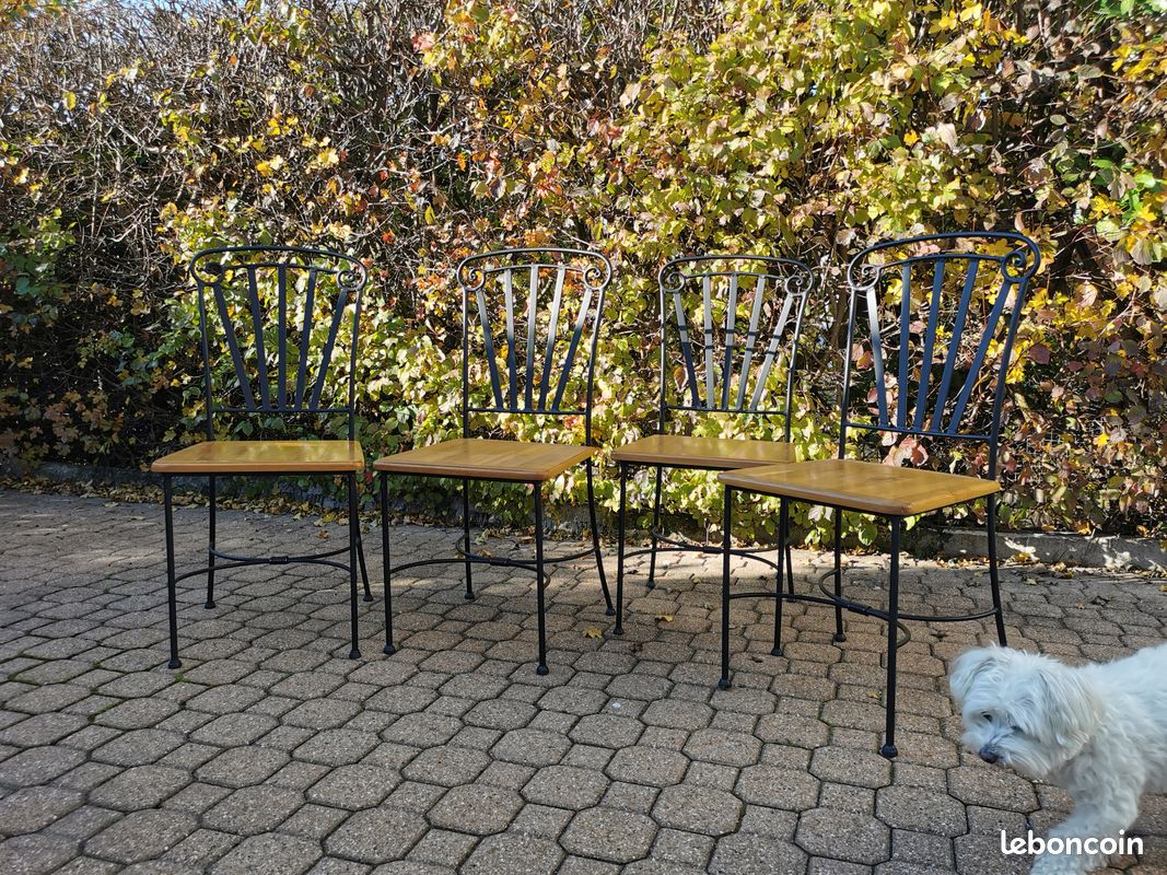 Chaises et banc de salle à manger (image 1)
