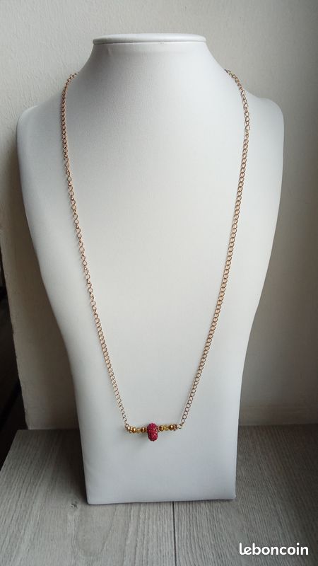 Collier Perle Strass (image 1)
