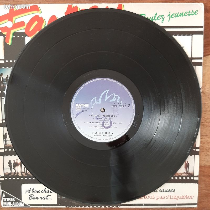 Vinyle 33T : Factory - "Roulez Jeunesse" (mini-album) (image 4)