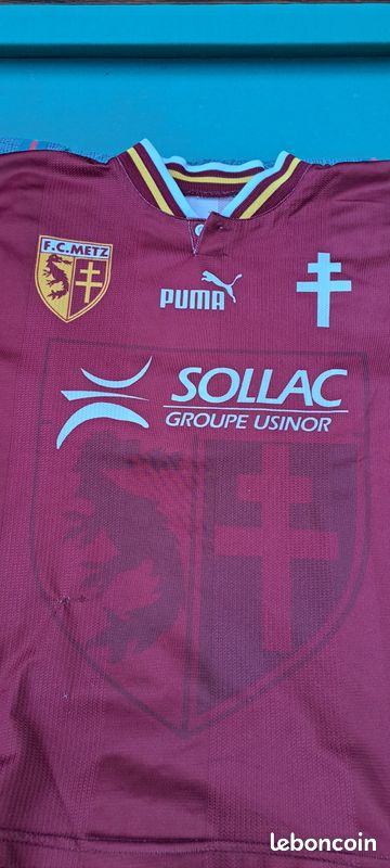 Maillots de foot vintage / rétro - The Football Market - Maillot foot rétro FC Metz domicile