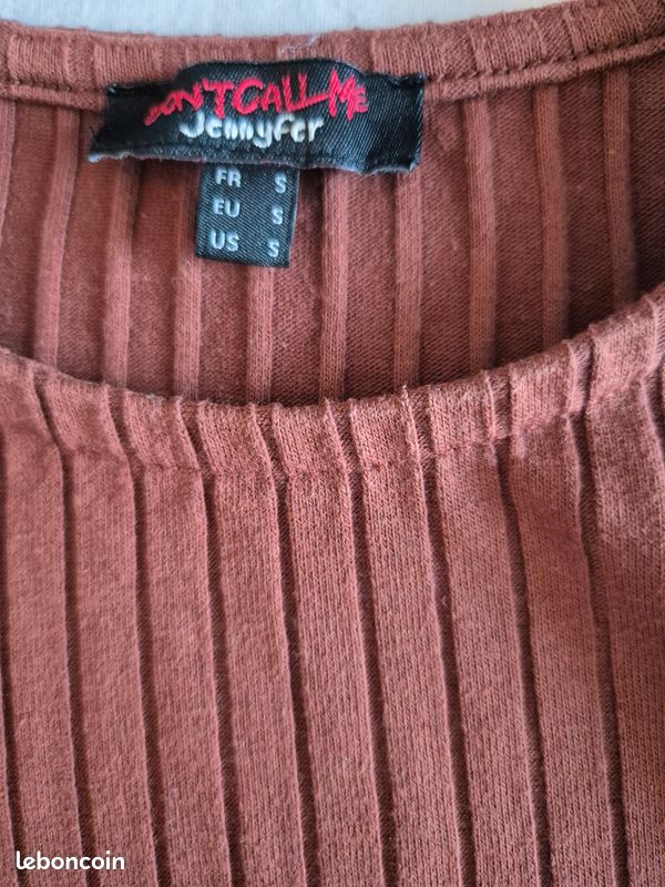 Crop top Jennyfer débardeur marron (image 4)