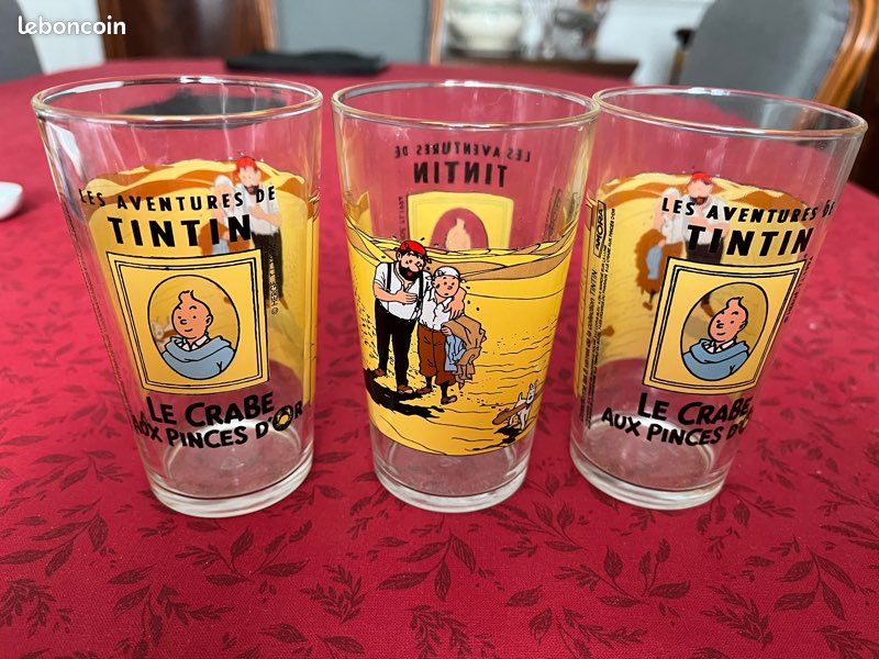 Verre à Moutarde Amora Tintin 1994 – Le Crabe Aux Pinces D'Or – Édition Collector