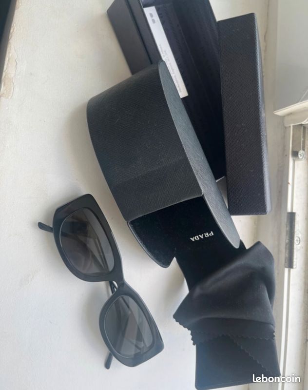 Lunettes Prada Noires Metaliques 14YS (image 3)